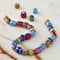 12 Pack: Multicolor Striped Lamp Work Glass Tube Beads by Bead Landing®